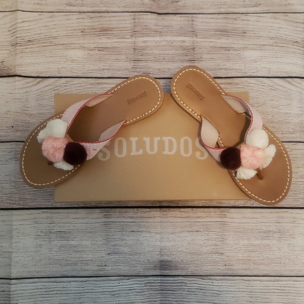 FINAL PRICE ❤SOLUDOS CAPRI POM POM SANDAL